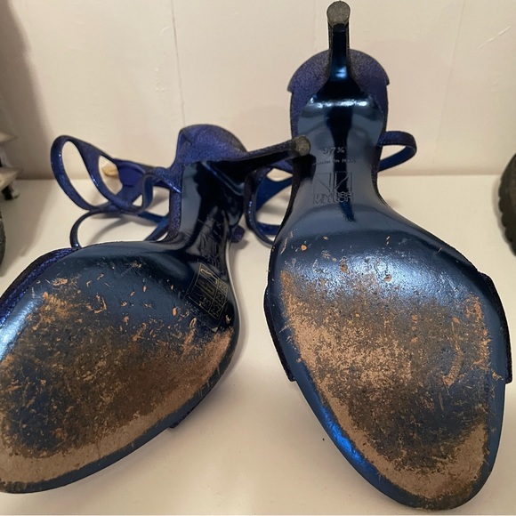 Tamara Mellon Glow heels size 37.5 blue - Picture 7 of 9